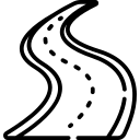 Chaussée et <br>
routes